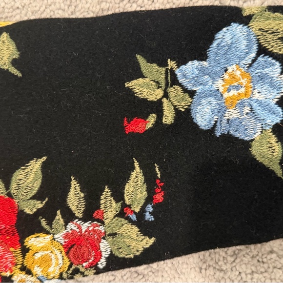 Larroude Black Floral Heeled Boots - Picture 2 of 5